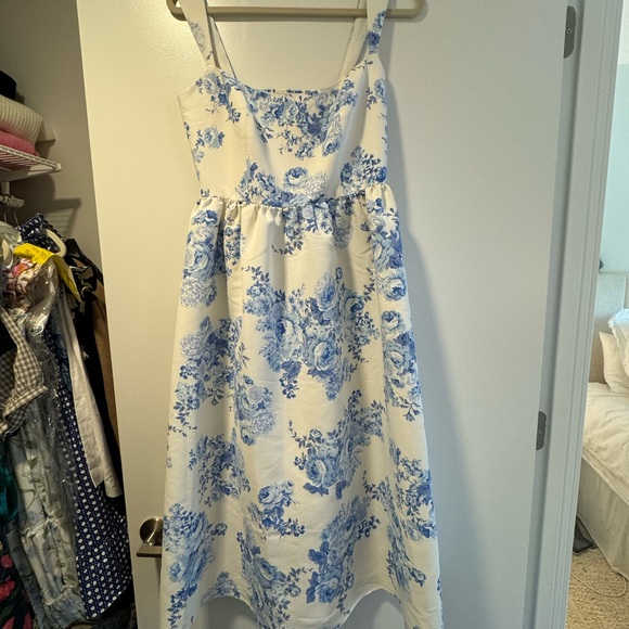 Sachin & Babi Blaine Taffeta Square-Neck Midi Dress - Picture 6 of 6